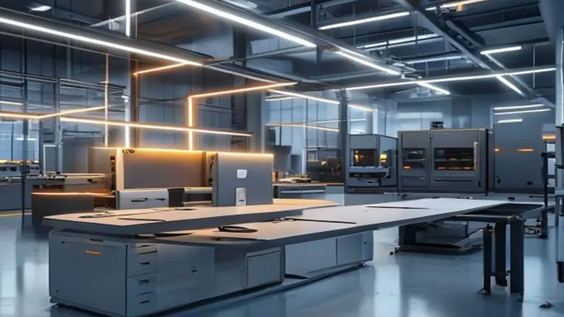 {"prompt":"A high-tech modern furniture factory interior, showcasing a sleek modular desk system that can be folded into a wall panel, high-precision CNC woodworking machinery in the background, bright clean industrial aesthetic, ergonomic design prototypes, natural lighting, photorealistic, professional photography, 8k resolution.","originalPrompt":"A high-tech modern furniture factory interior, showcasing a sleek modular desk system that can be folded into a wall panel, high-precision CNC woodworking machinery in the background, bright clean industrial aesthetic, ergonomic design prototypes, natural lighting, photorealistic, professional photography, 8k resolution.","width":512,"height":512,"seed":1784176207317,"model":"sana","enhance":true,"nologo":true,"negative_prompt":"undefined","nofeed":false,"safe":false,"quality":"medium","image":[],"transparent":false,"has_nsfw_concept":false,"concept":[],"trackingData":{"actualModel":"sana","usage":{"completionImageTokens":1,"totalTokenCount":1}}}