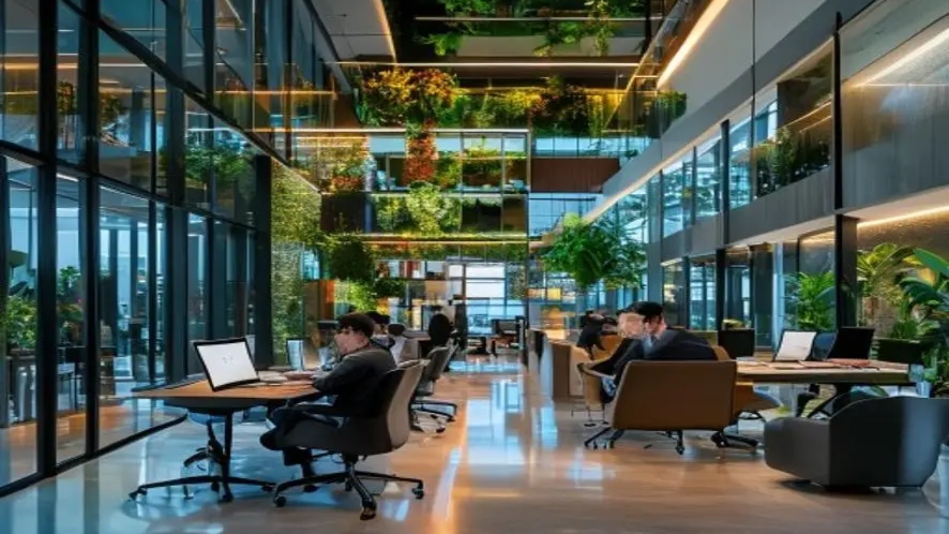 {"prompt":"A modern, high-end interior of a luxury commercial office hub with ergonomic furniture, floor-to-ceiling glass partitions, vibrant indoor vertical gardens, smart lighting systems, professional businessmen working on laptops, cinematic lighting, architectural photography style, 8k resolution, clean minimalist aesthetics.","originalPrompt":"A modern, high-end interior of a luxury commercial office hub with ergonomic furniture, floor-to-ceiling glass partitions, vibrant indoor vertical gardens, smart lighting systems, professional businessmen working on laptops, cinematic lighting, architectural photography style, 8k resolution, clean minimalist aesthetics.","width":512,"height":512,"seed":1784111971884,"model":"sana","enhance":true,"nologo":true,"negative_prompt":"undefined","nofeed":false,"safe":false,"quality":"medium","image":[],"transparent":false,"has_nsfw_concept":false,"concept":[],"trackingData":{"actualModel":"sana","usage":{"completionImageTokens":1,"totalTokenCount":1}}}